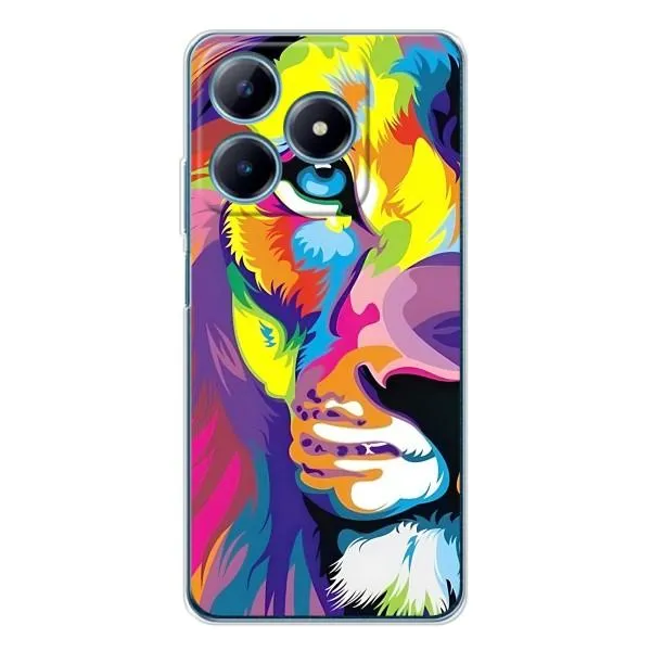 Чехол с принтом «Яркий Лев» для Realme C61 Чехол с принтом «Яркий Лев» для Realme C61