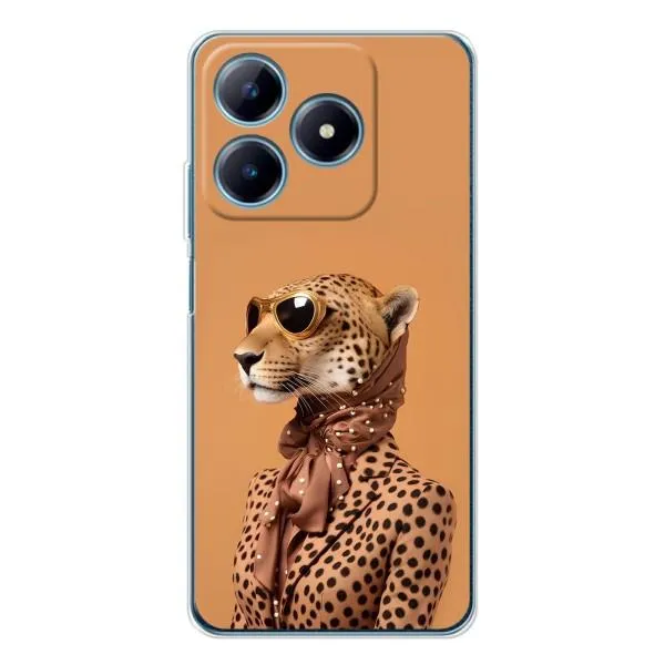 Чехол с принтом «Стильный леопард» для Realme C61