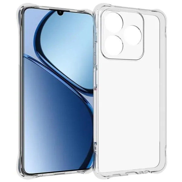 TPU чехол GETMAN Ease logo усиленные углы Full Camera для Realme C63 4G — Прозрачный — фото 1
