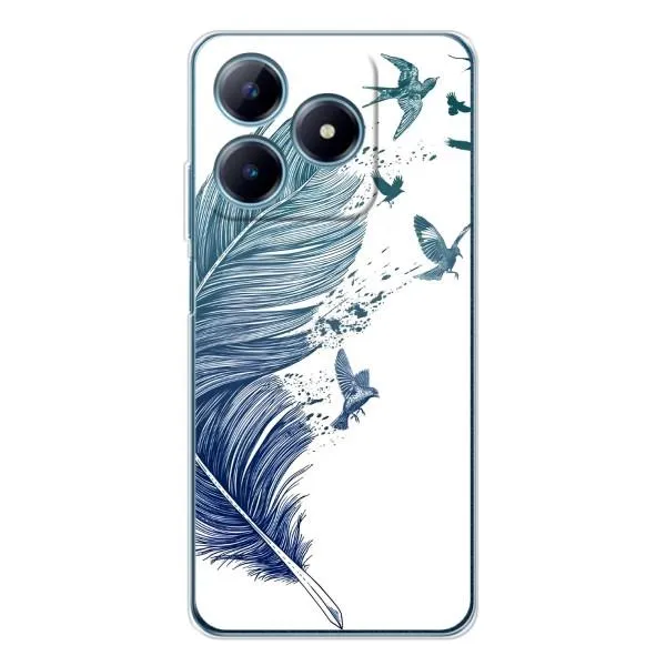 Чохол з принтом «Перо» для Realme C63 4G