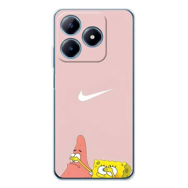 Чехол с принтом «Патрик и Губка» для Realme C63 4G