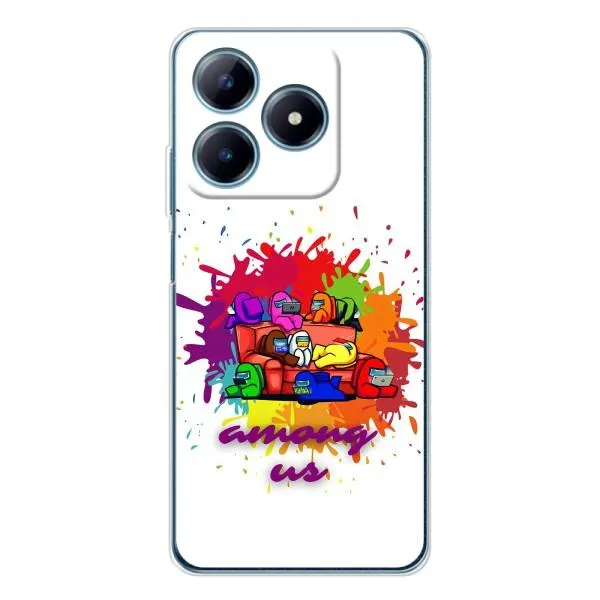 Чехол с принтом «Яркий АмонгАс» для Realme C63 4G