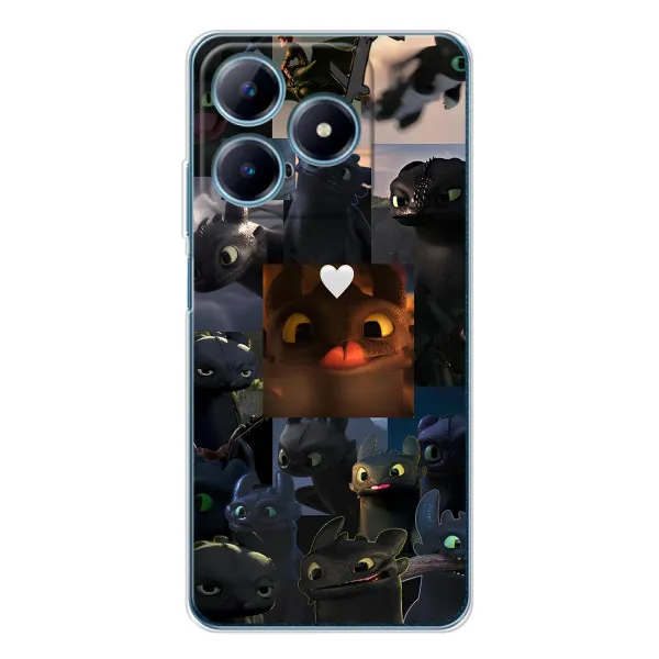 Чехол с принтом «Дракон коллаж» для Realme C63 4G Чехол с принтом «Дракон коллаж» для Realme C63 4G