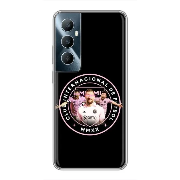 Чехол с принтом «Месси в лого» для Realme C65 Чехол с принтом «Месси в лого» для Realme C65