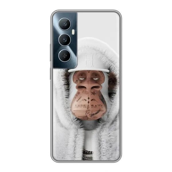 Чехол с принтом «обезьяна NFT в тату» для Realme C65