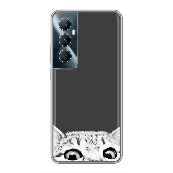 Чехол с принтом «Выглядывает кот» для Realme C65