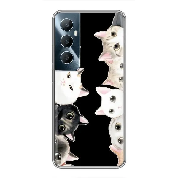 Чехол с принтом «Взгляд котов» для Realme C65