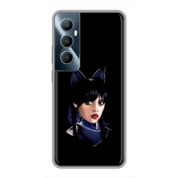 Чехол с принтом «серьезная Уэнздей» для Realme C65 Чехол с принтом «серьезная Уэнздей» для Realme C65