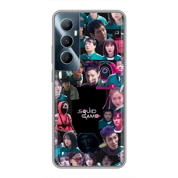 Чехол с принтом «Коллаж Игра кальмара» для Realme C65