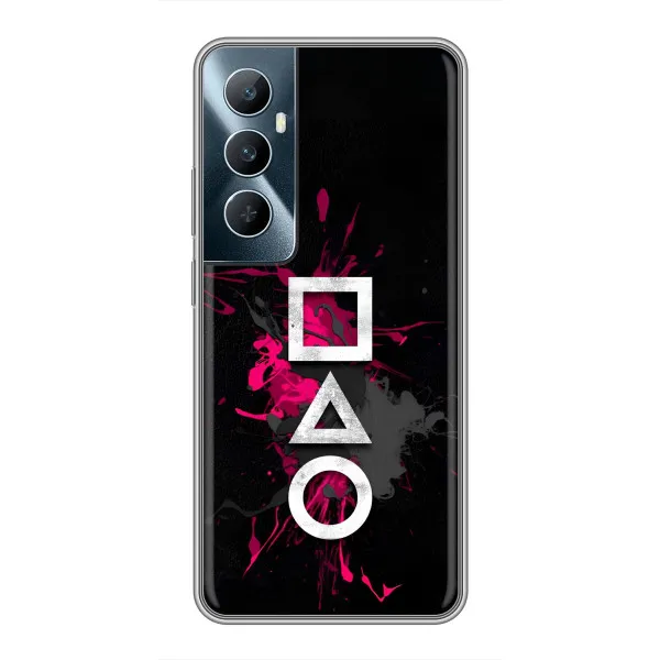 Чехол с принтом «Символы Игра кальмара» для Realme C65