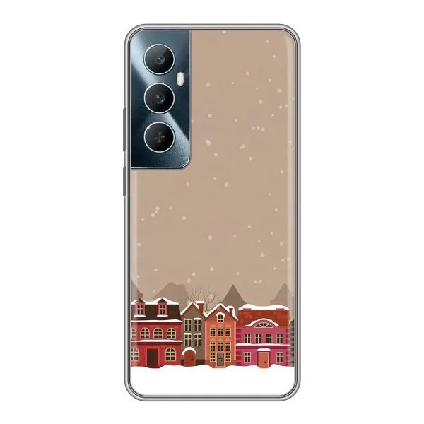 Чехол с принтом «Зимний город» для Realme C65