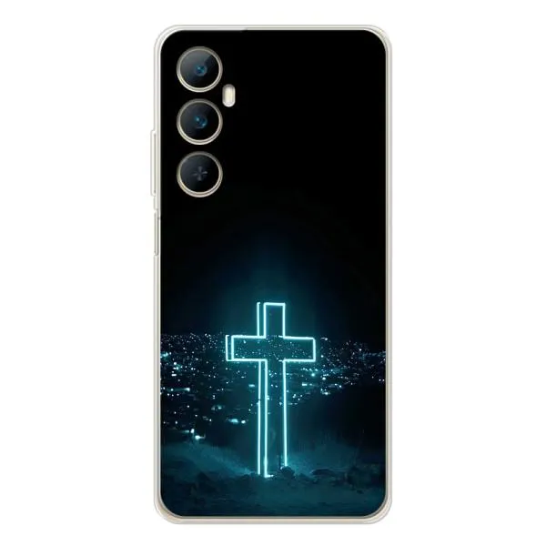 Чехол с принтом «Крест и город» для Realme C66
