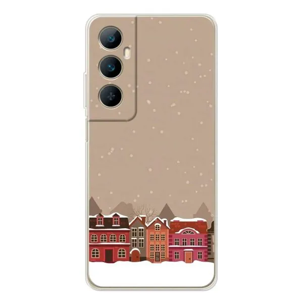 Чехол с принтом «Зимний город» для Realme C66