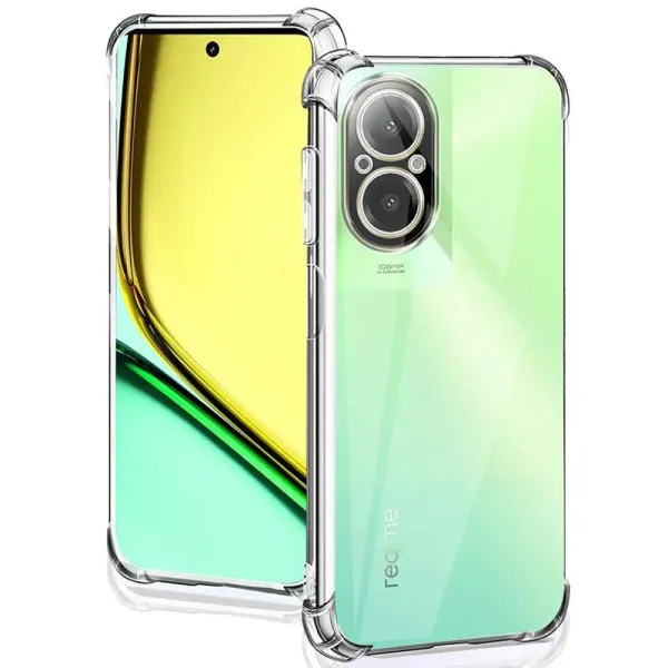 TPU чохол GETMAN Ease logo посилені кути Full Camera для Realme C67 4G — Прозорий — фото 1 TPU чохол GETMAN Ease logo посилені кути Full Camera для Realme C67 4G — Прозорий — фото 1