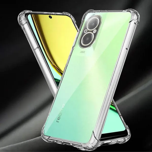 TPU чохол GETMAN Ease logo посилені кути Full Camera для Realme C67 4G — Прозорий — фото 4 TPU чохол GETMAN Ease logo посилені кути Full Camera для Realme C67 4G — Прозорий — фото 4