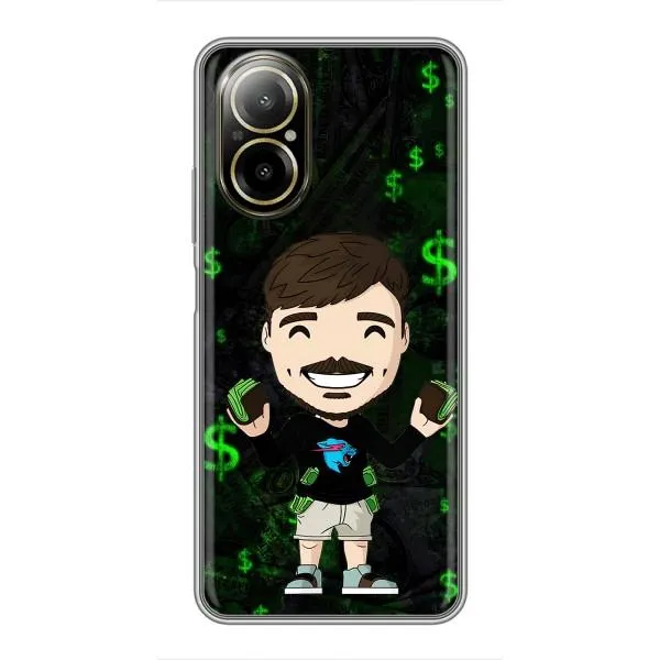 Чохол з принтом «Блогер Beast» для Realme C67 Чохол з принтом «Блогер Beast» для Realme C67