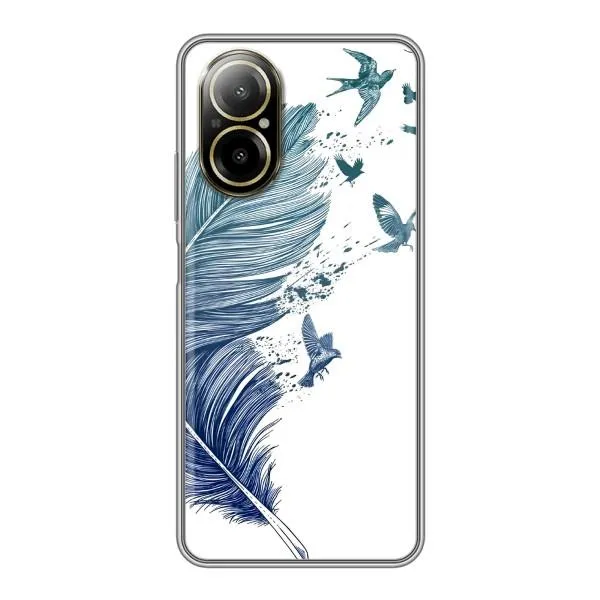Чохол з принтом «Перо» для Realme C67