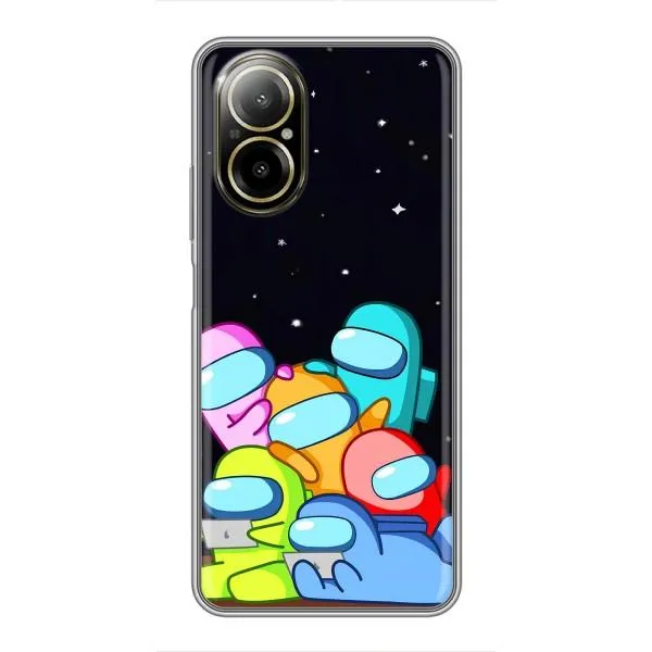 Чехол с принтом «Скины в космосе» для Realme C67