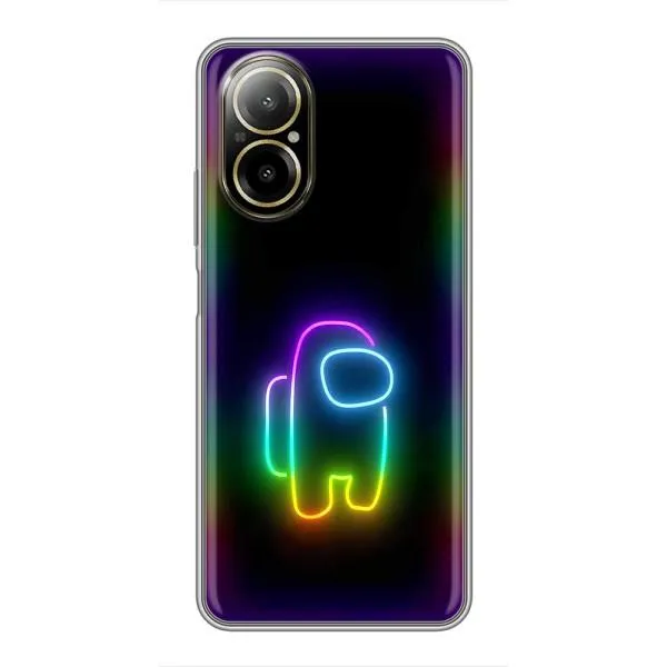 Чехол с принтом «Яркий скин» для Realme C67