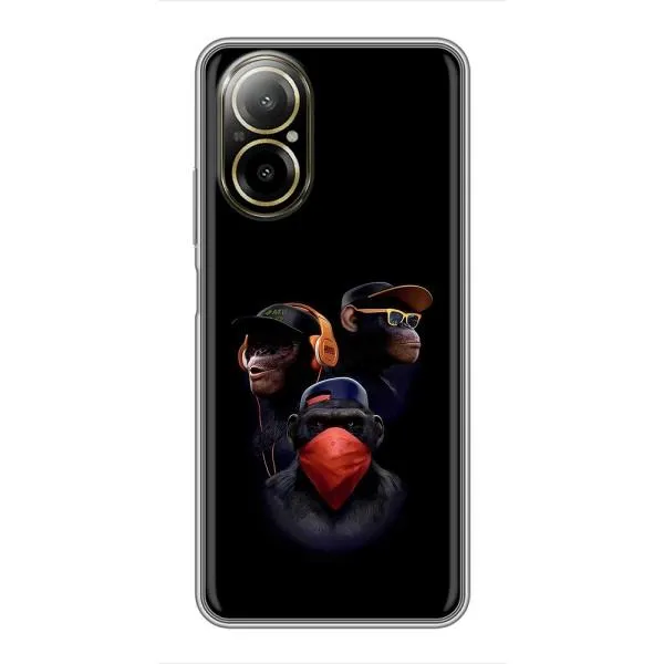 Чехол с принтом «Три обезьяны» для Realme C67 Чехол с принтом «Три обезьяны» для Realme C67