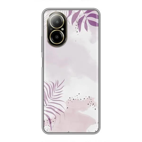 Чехол с принтом «Фиолетовые листья» для Realme C67