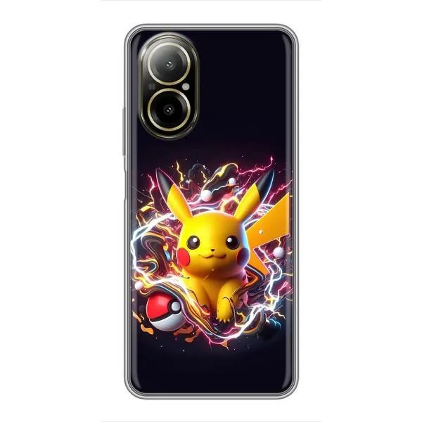 Чехол с принтом «Пикачу с мячом» для Realme C67
