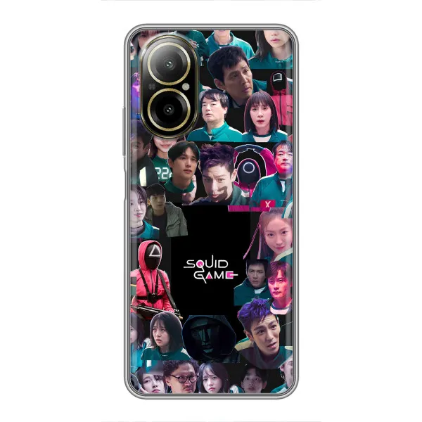 Чехол с принтом «Коллаж Игра кальмара» для Realme C67