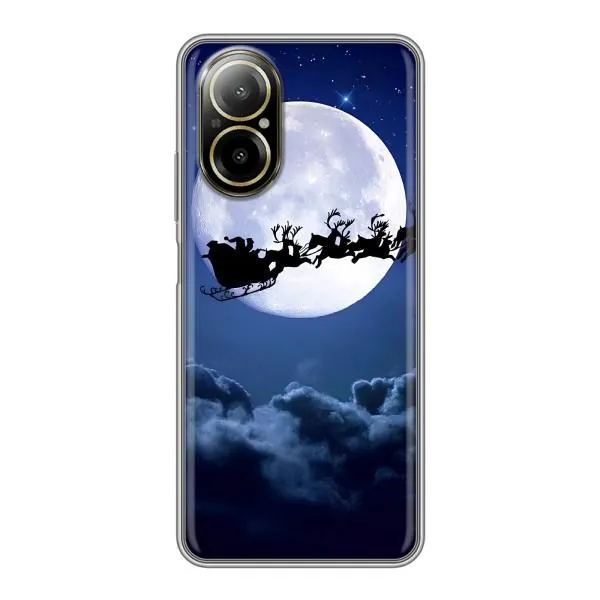 Чохол з принтом «Санта - місяць» для Realme C67 Чохол з принтом «Санта - місяць» для Realme C67