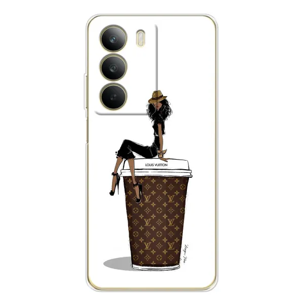 Чехол с принтом «кофе LOUIS VUITTON» для Realme C71