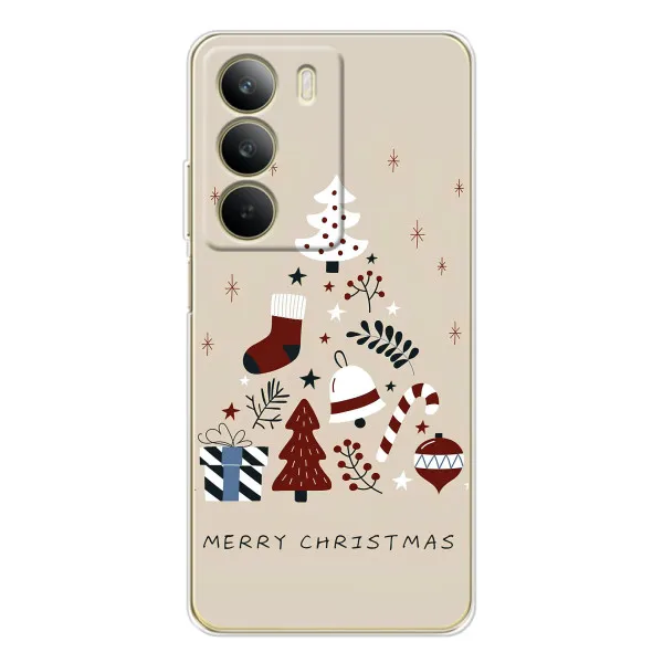 Чехол с принтом «Merry Christmas» для Realme C71