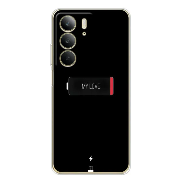 Чехол с принтом «Love battery» для Realme C73 5G