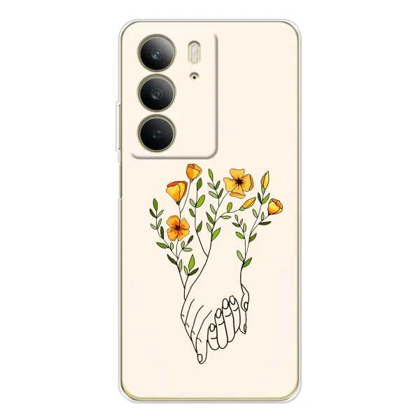 Чехол с принтом «Руки любви» для Realme C73 5G
