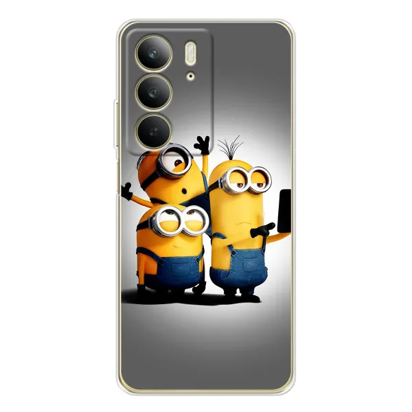 Чехол с принтом «Три миньона» для Realme C73 5G