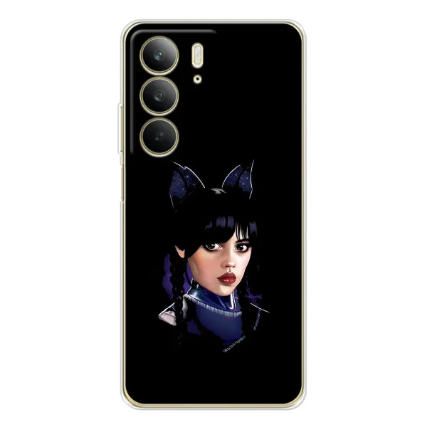 Чохол з принтом «серйозна Венздей» для Realme C73 5G