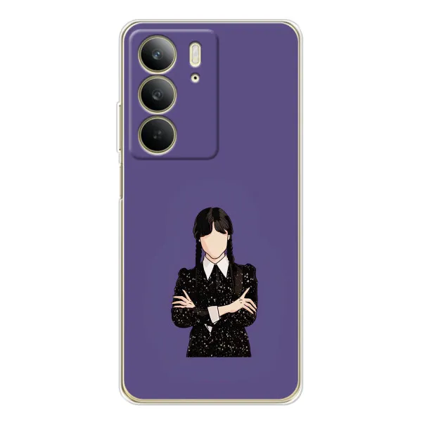 Чохол з принтом «Венздей у чорному» для Realme C73 5G