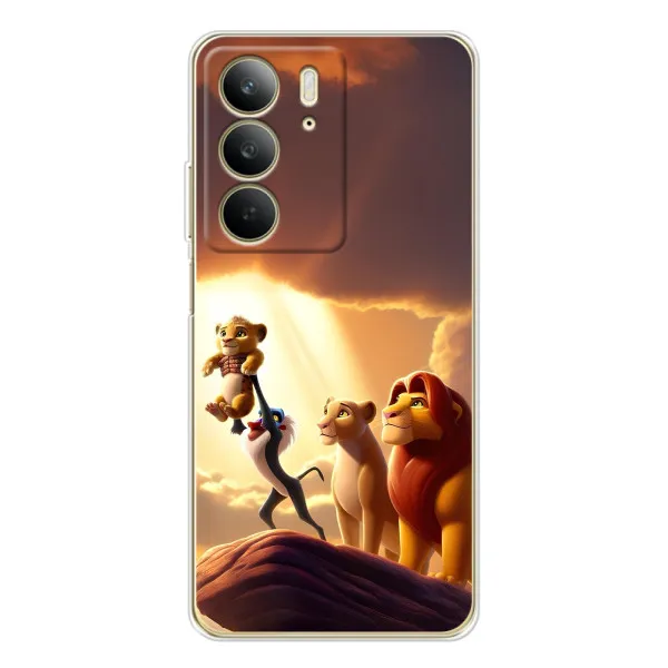 Чехол с принтом «Симба на презентации» для Realme C73 5G