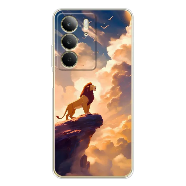 Чехол с принтом «Симба на скале» для Realme C73 5G