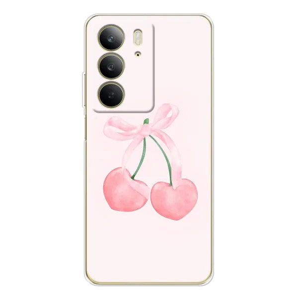 Чехол с принтом «Розовые вишни» для Realme C73 5G