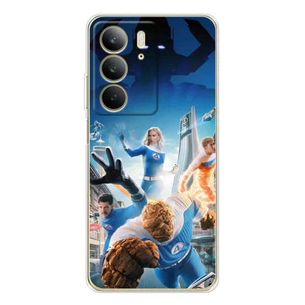 Чохол з принтом «Герої Фантастична Четвірка» для Realme C73 5G