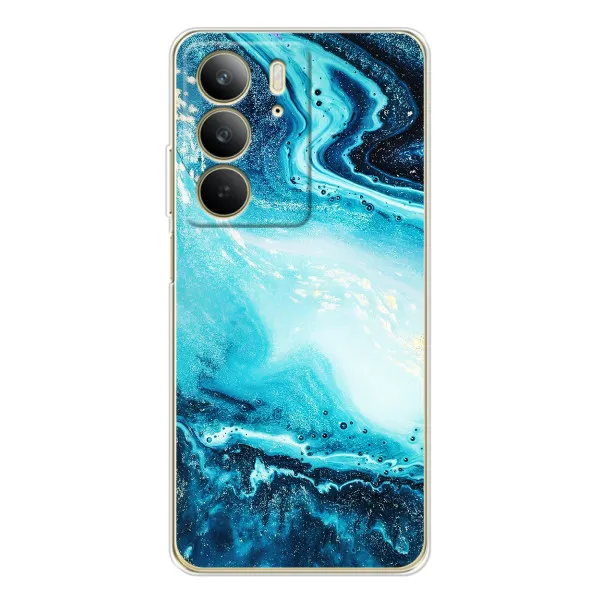 Чехол с принтом «Голубой мрамор» для Realme C73 5G Чехол с принтом «Голубой мрамор» для Realme C73 5G