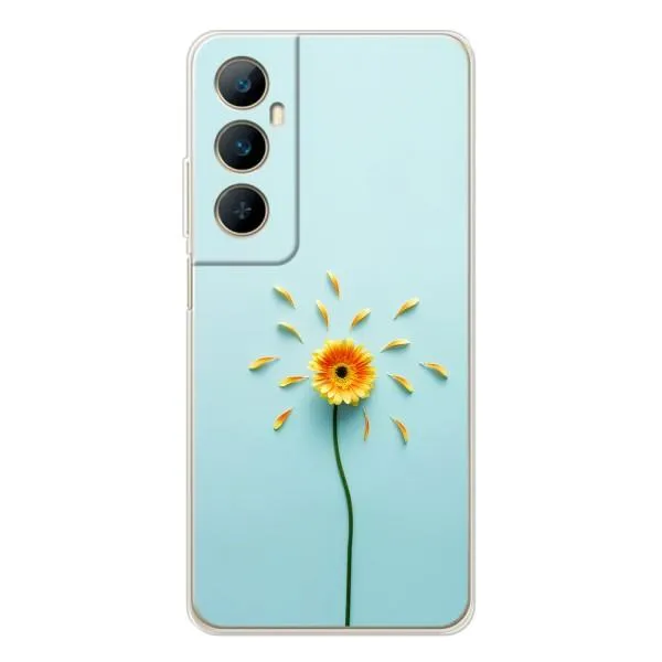 Чехол с принтом «Желтый цветок» для Realme C75