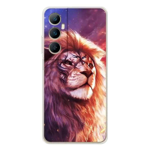 Чехол с принтом «Красочный Лев» для Realme C75 Чехол с принтом «Красочный Лев» для Realme C75