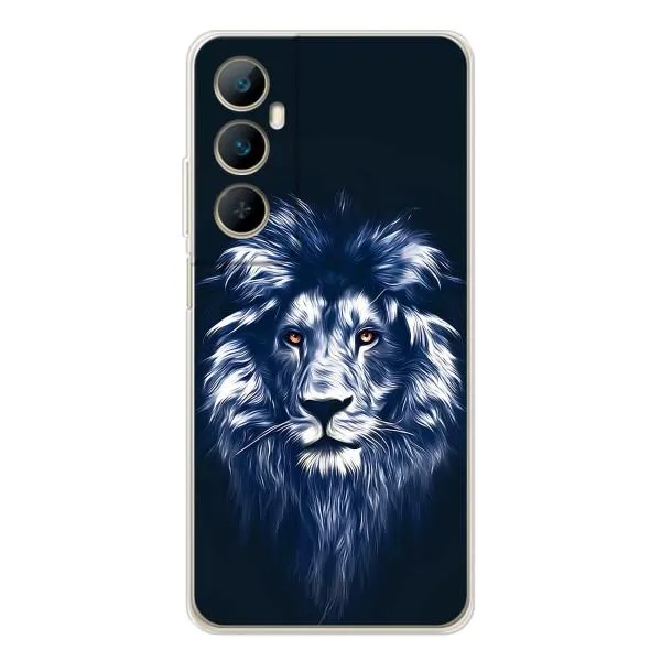 Чехол с принтом «Синий Лев» для Realme C75 Чехол с принтом «Синий Лев» для Realme C75