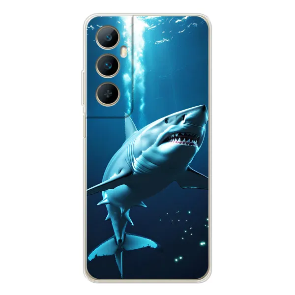 Чехол с принтом «Акула под водой» для Realme C75
