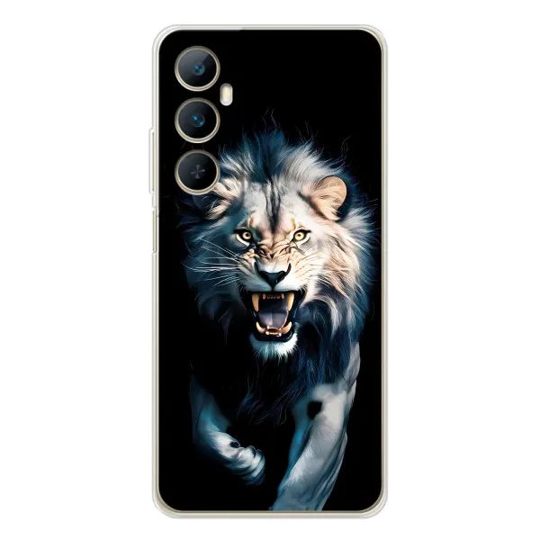 Чехол с принтом «Лев в темноте» для Realme C75