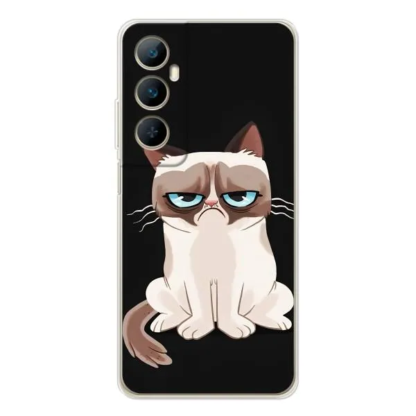 Чехол с принтом «Грустный кот» для Realme C76