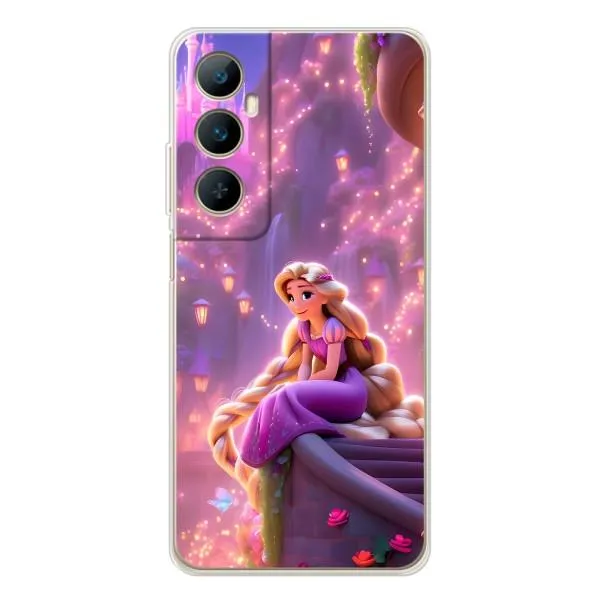 Чехол с принтом «Рапунцель в замке» для Realme C76 Чехол с принтом «Рапунцель в замке» для Realme C76