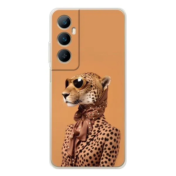 Чехол с принтом «Стильный леопард» для Realme C76