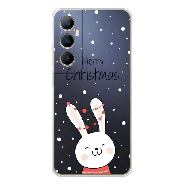 Чехол с принтом «Рождественский заяц» для Realme C76