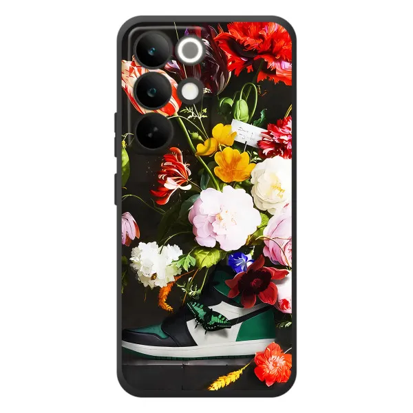 Чехол с принтом «Nike цветы» для Realme C85 Pro